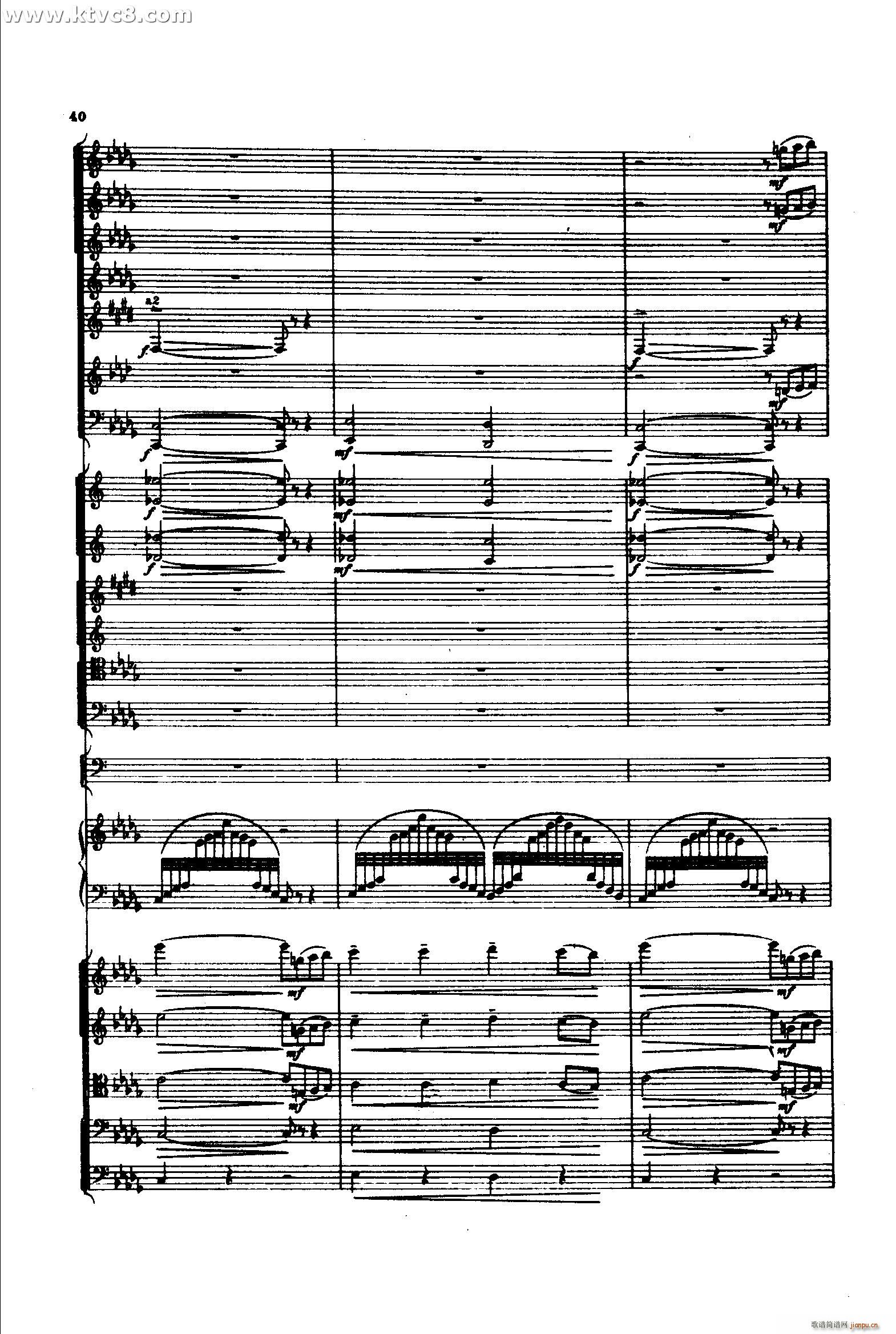 意大利随想曲1 共两部分(总谱)39