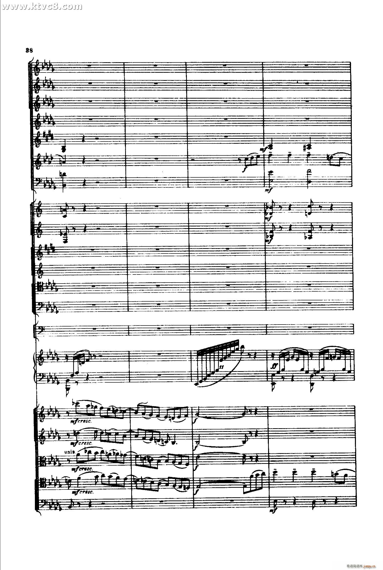 意大利随想曲1 共两部分(总谱)37