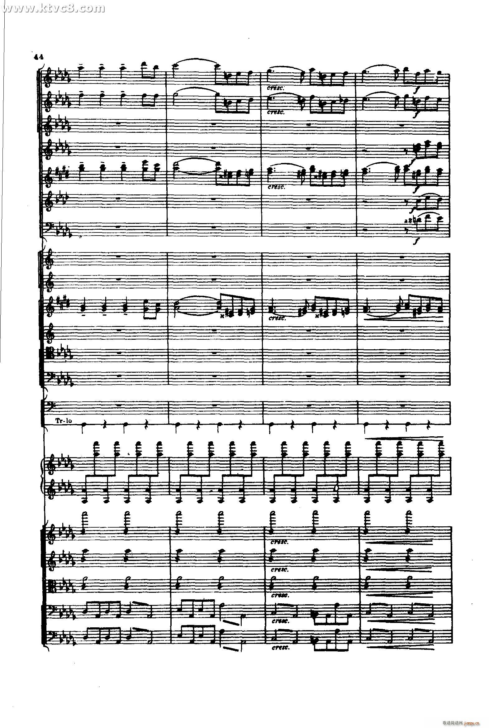 意大利随想曲1 共两部分(总谱)43