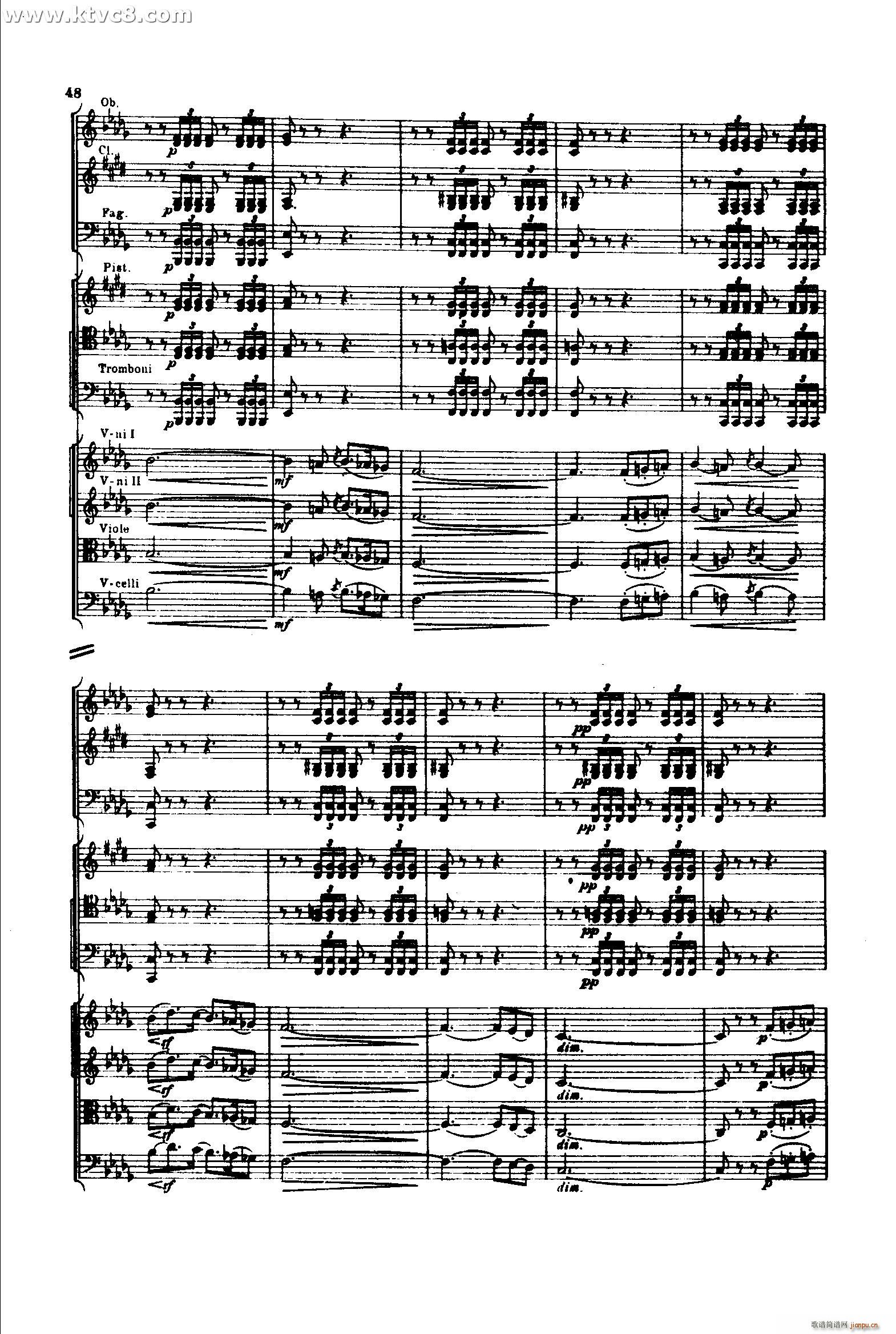 意大利随想曲1 共两部分(总谱)47