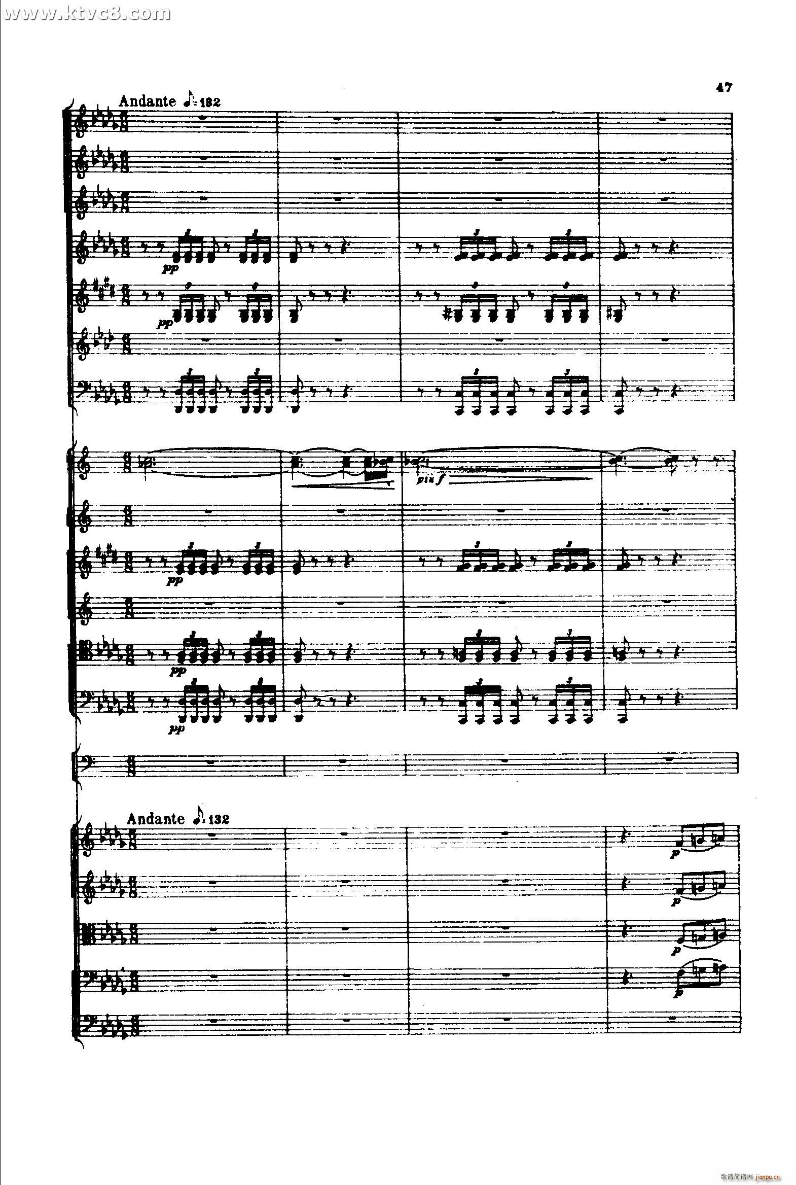 意大利随想曲1 共两部分(总谱)46