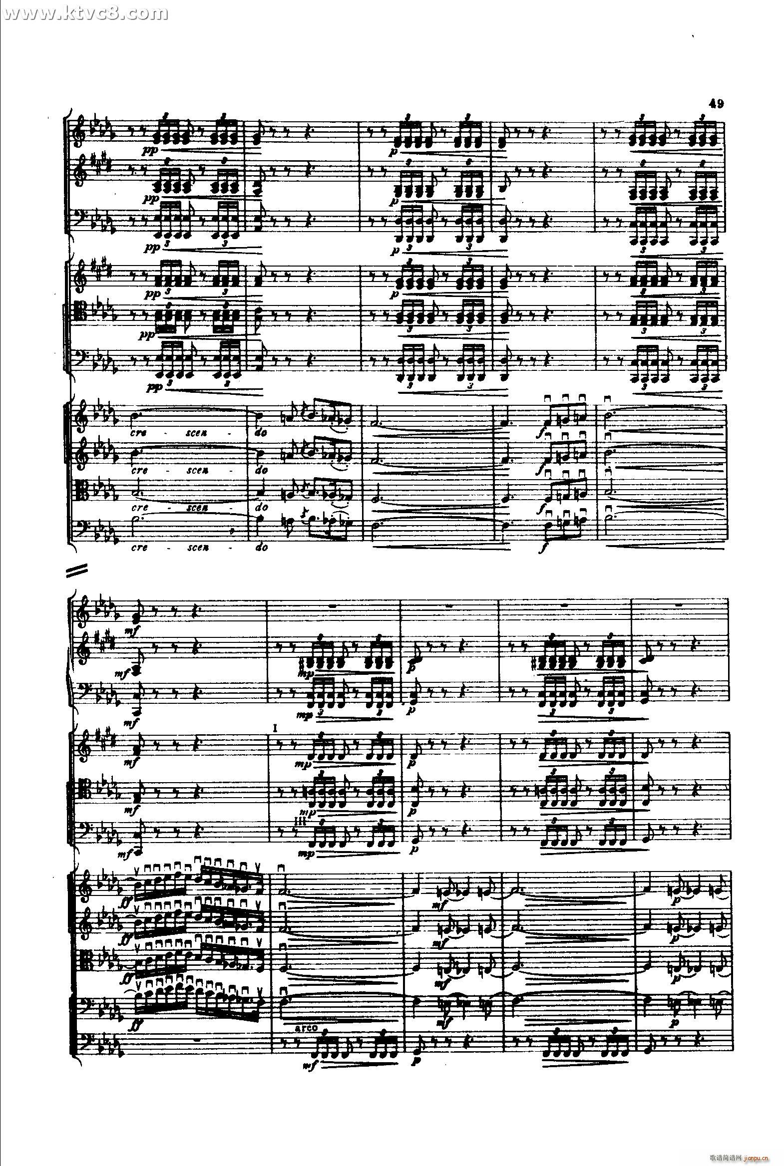 意大利随想曲1 共两部分(总谱)48