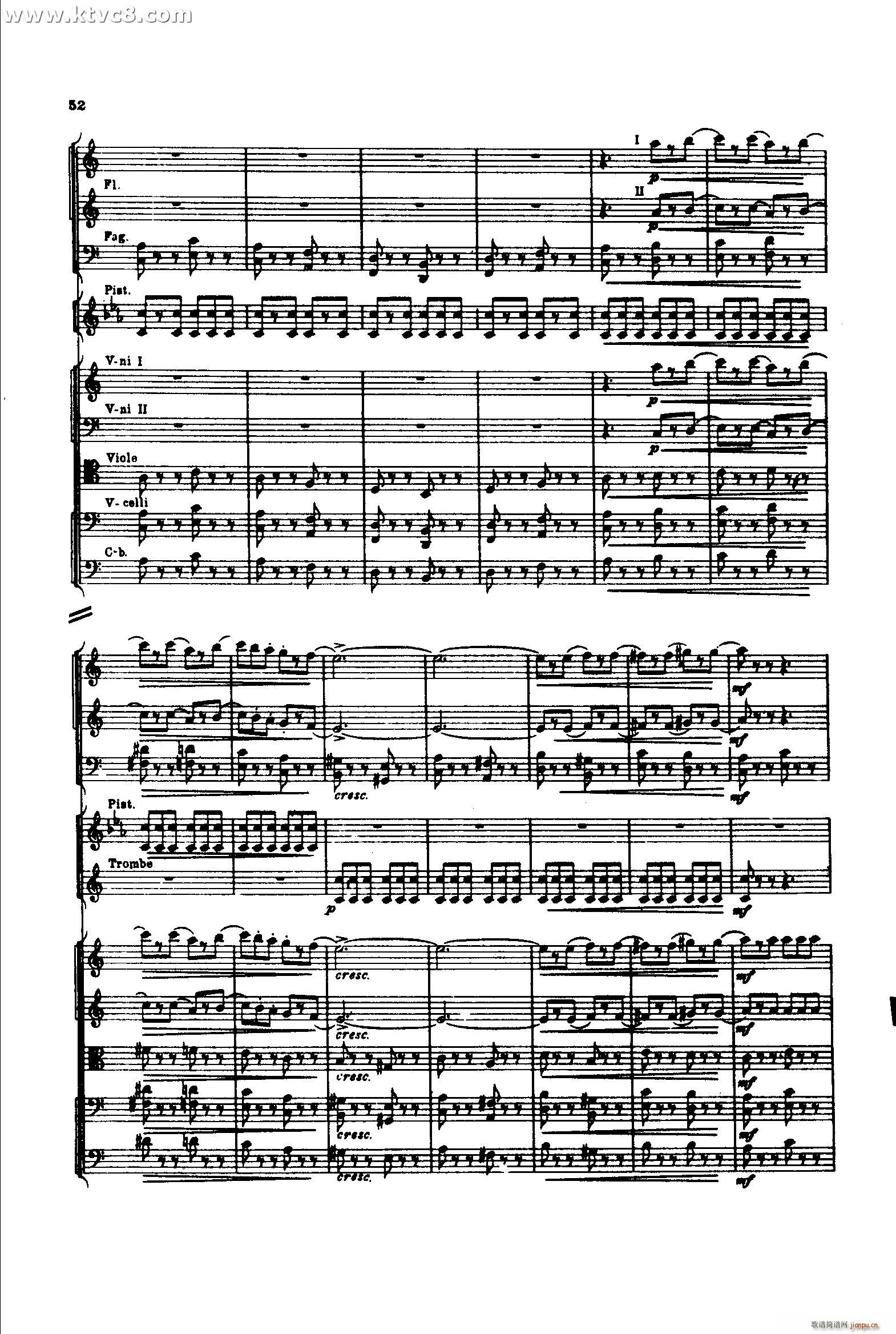 意大利随想曲1 共两部分(总谱)51