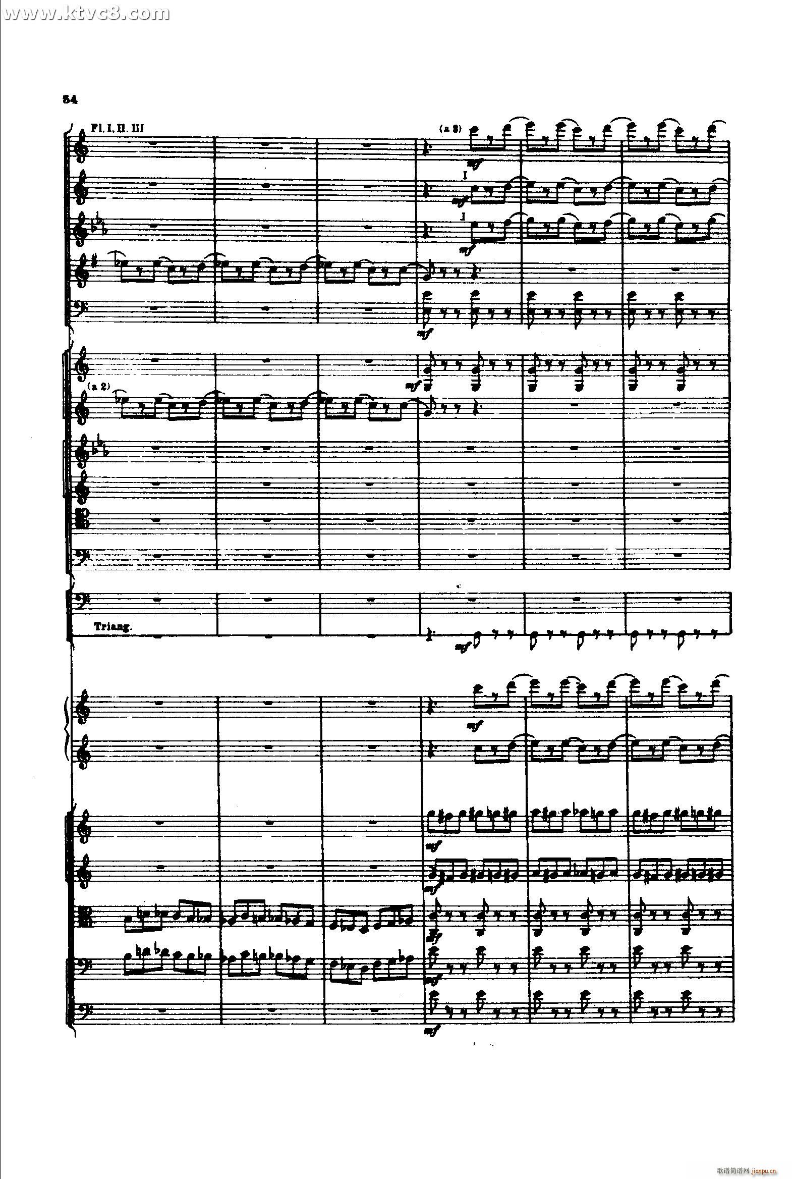 意大利随想曲1 共两部分(总谱)53