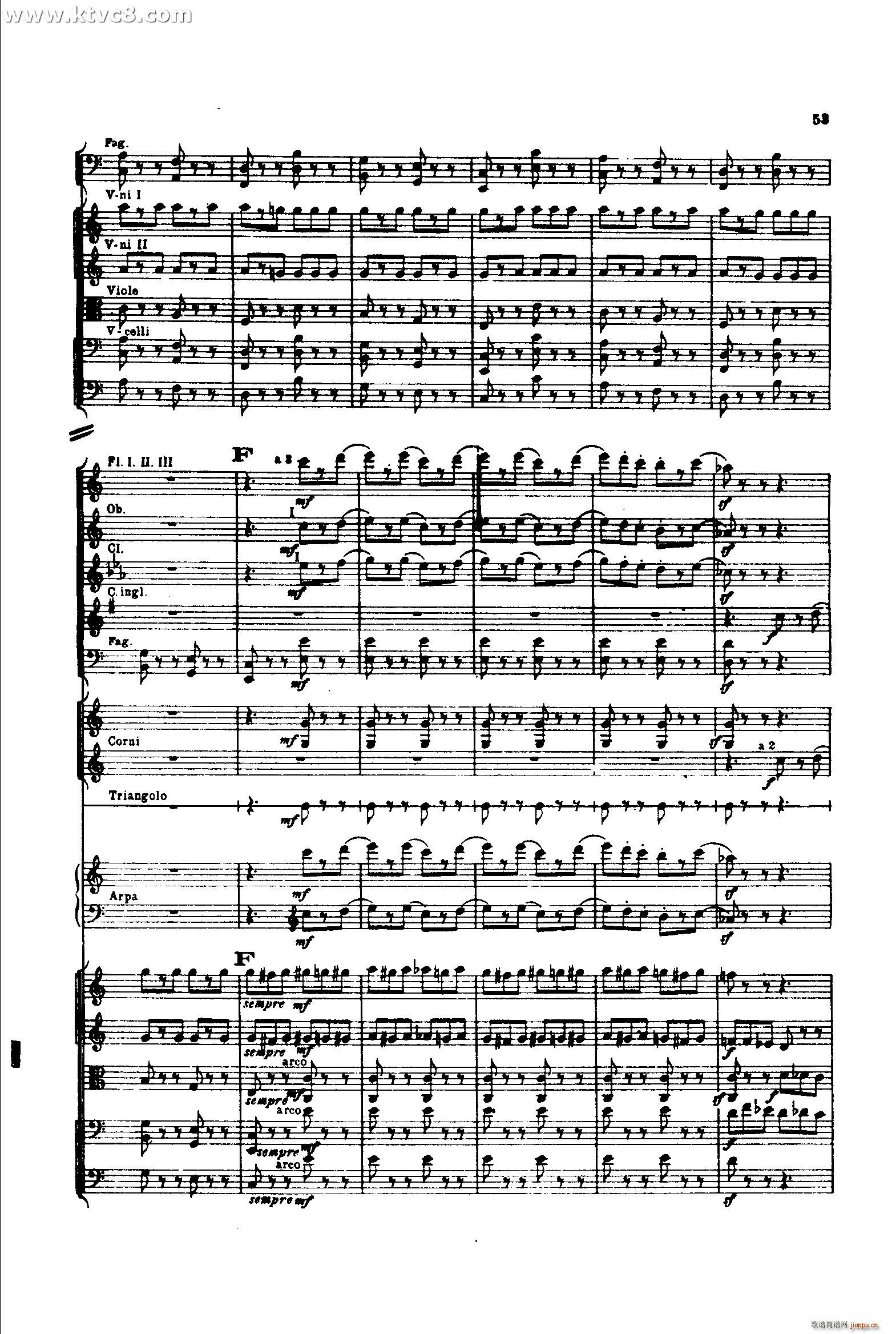 意大利随想曲1 共两部分(总谱)52