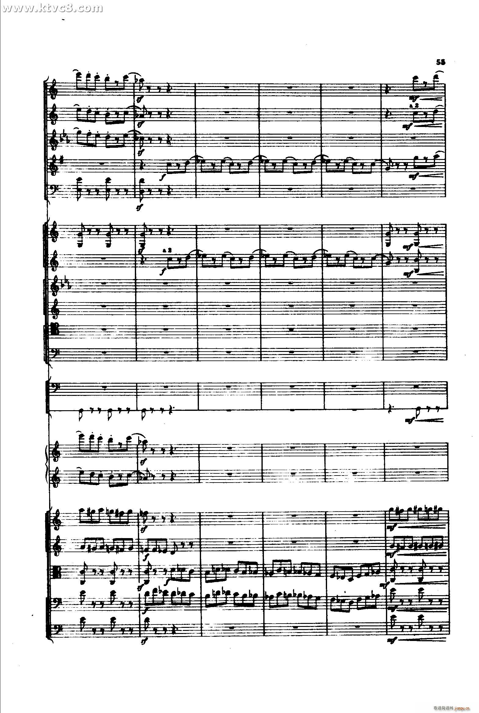 意大利随想曲1 共两部分(总谱)54