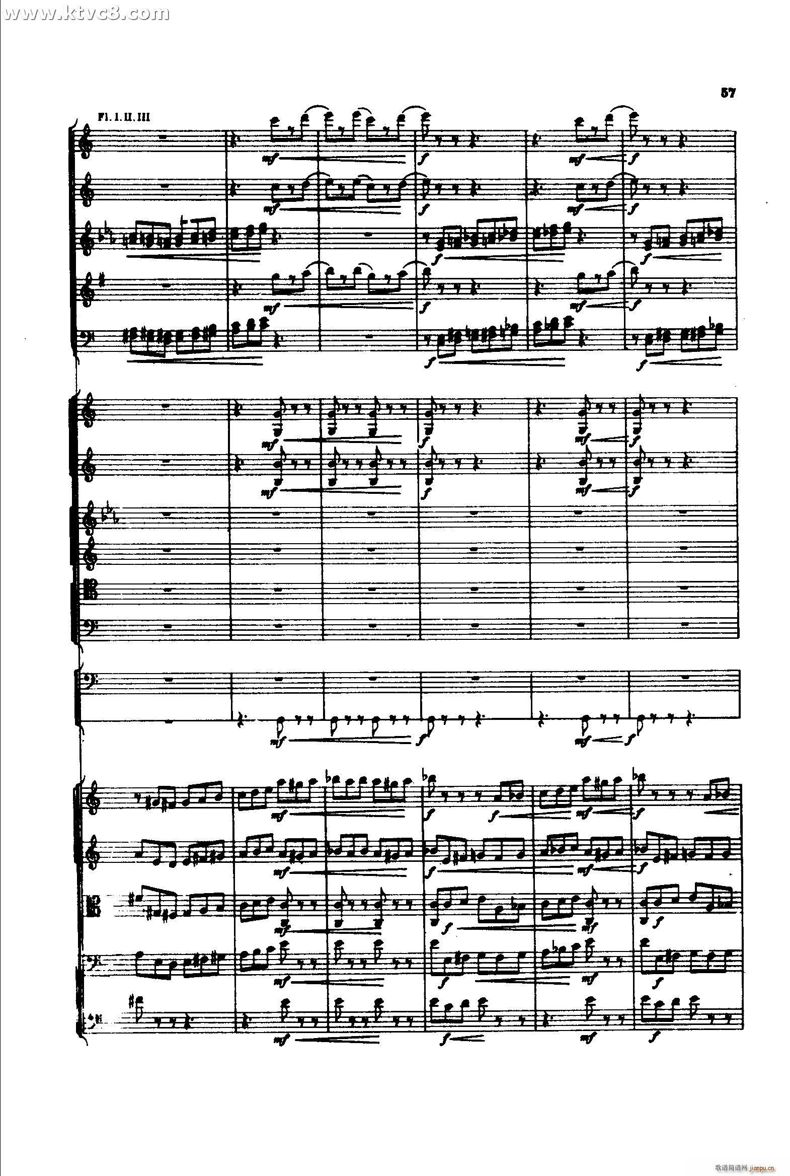 意大利随想曲1 共两部分(总谱)56