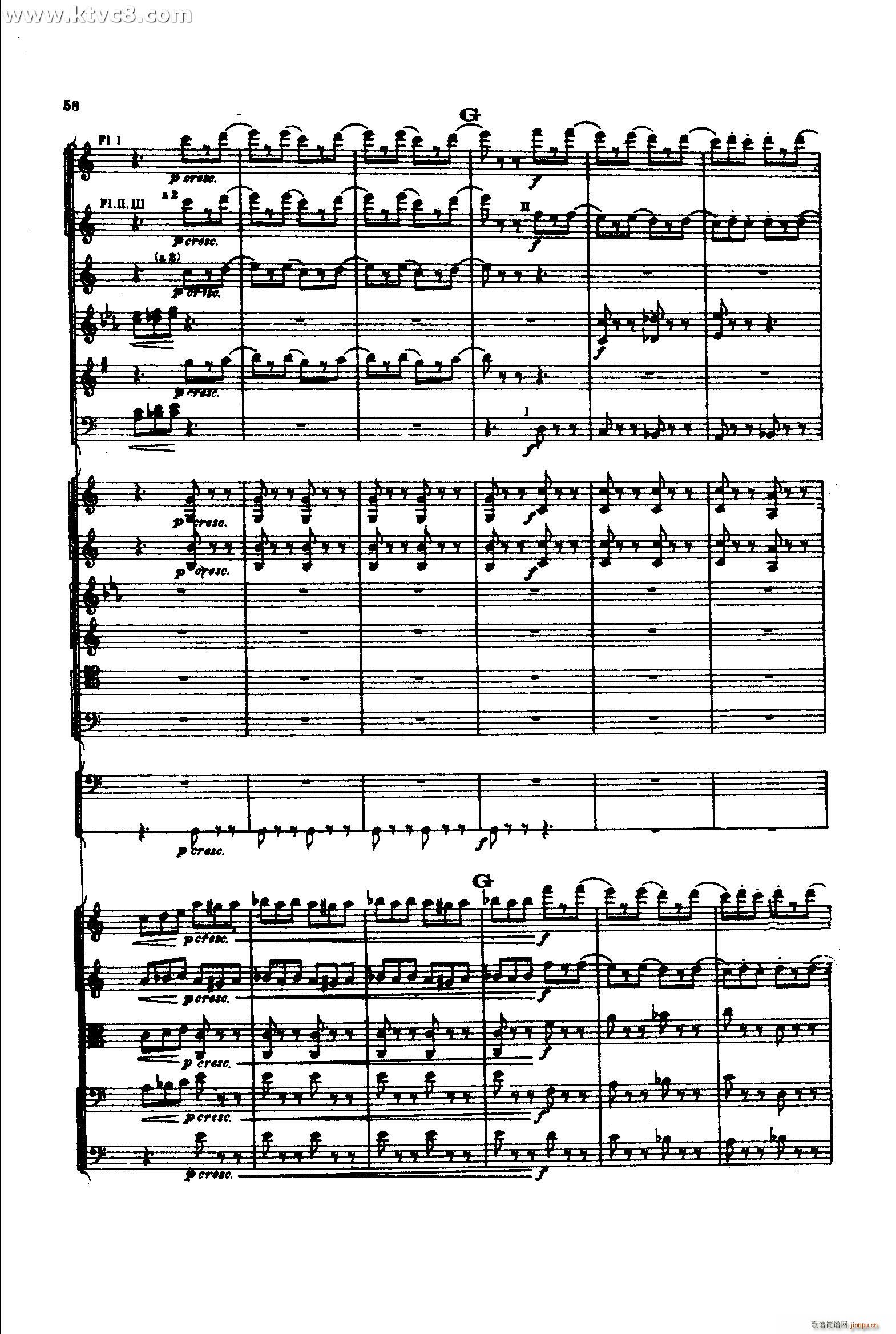 意大利随想曲1 共两部分(总谱)57