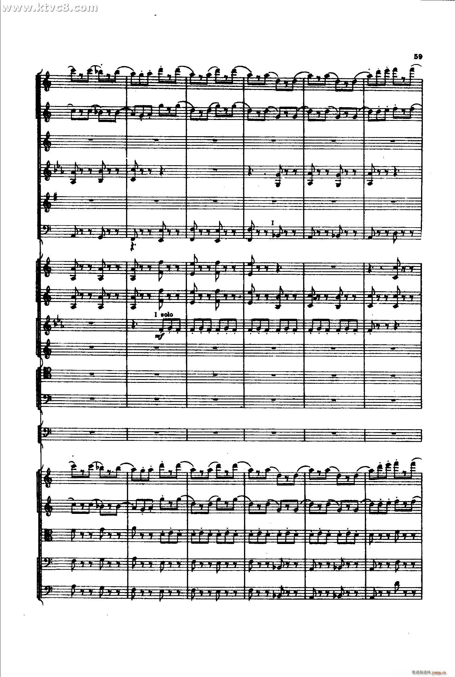 意大利随想曲1 共两部分(总谱)58