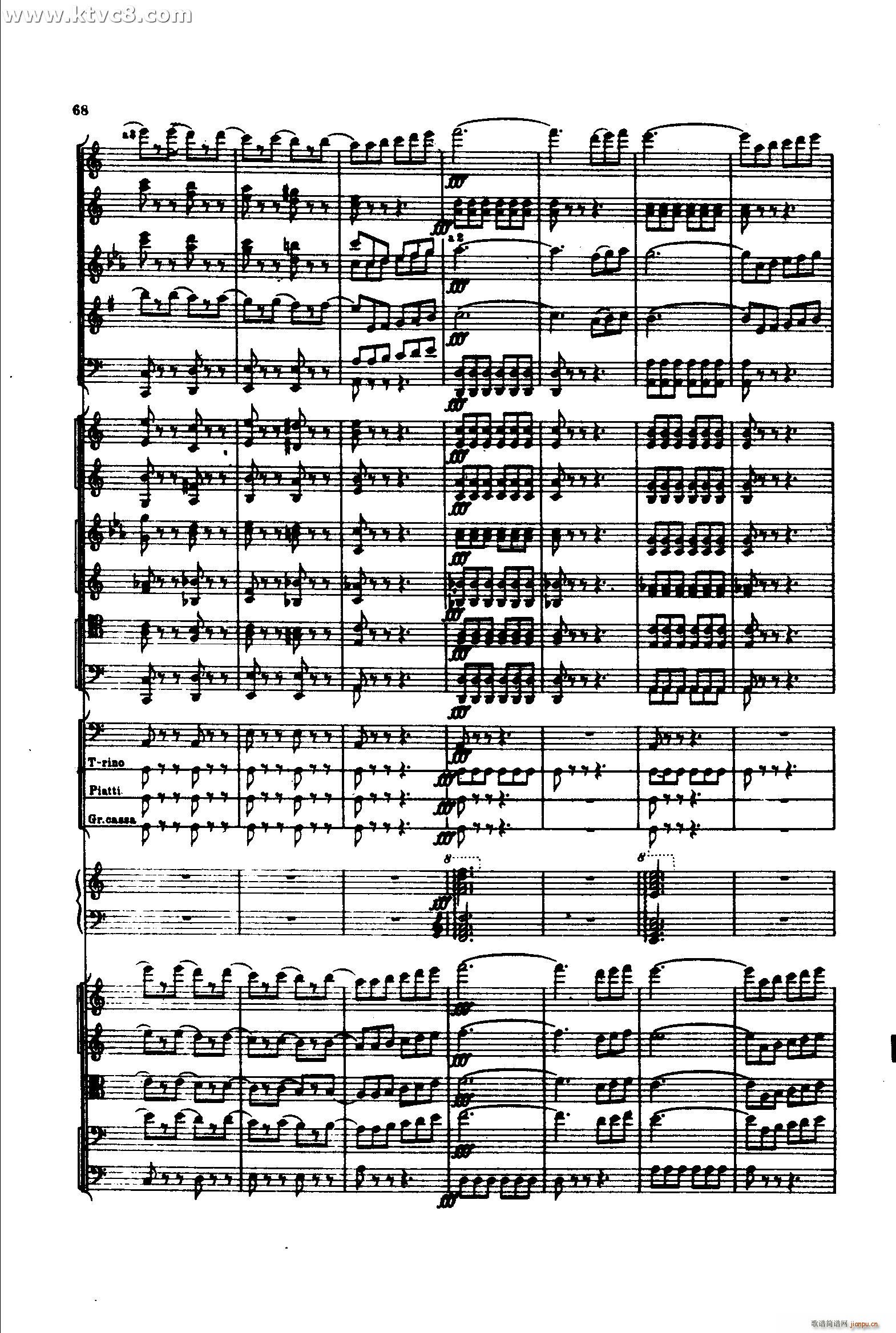 意大利随想曲2 共两部分(总谱)7