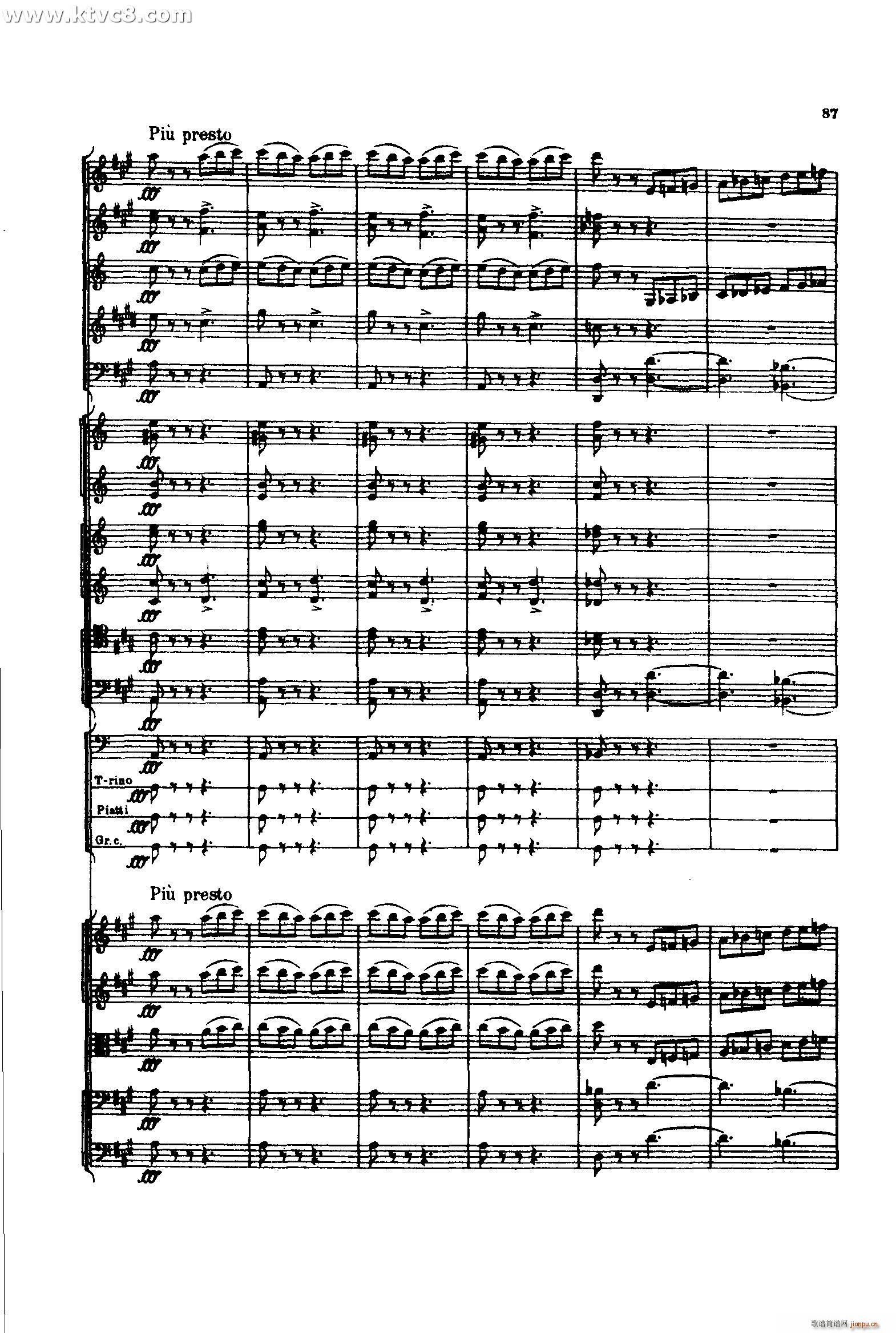 意大利随想曲2 共两部分(总谱)26