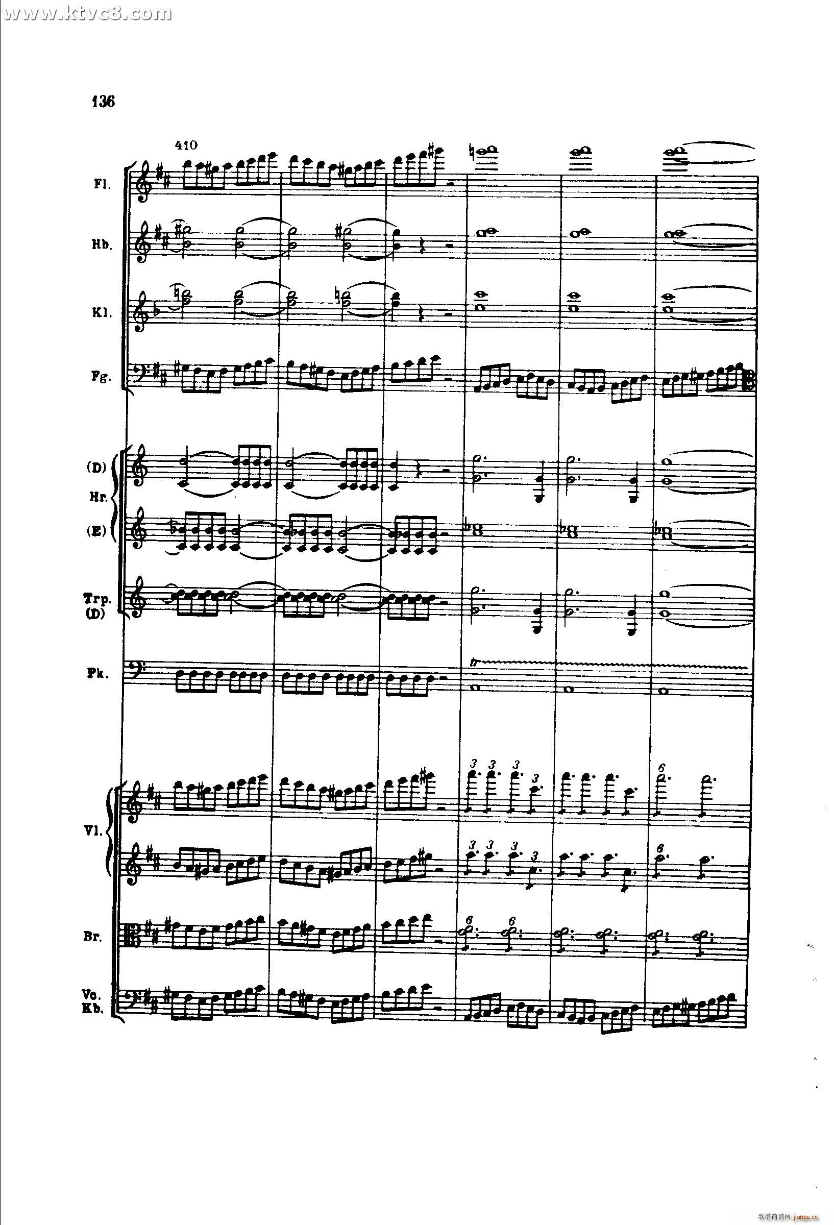 勃拉姆斯第二交响曲 第四乐章 又生气的快板(总谱)33