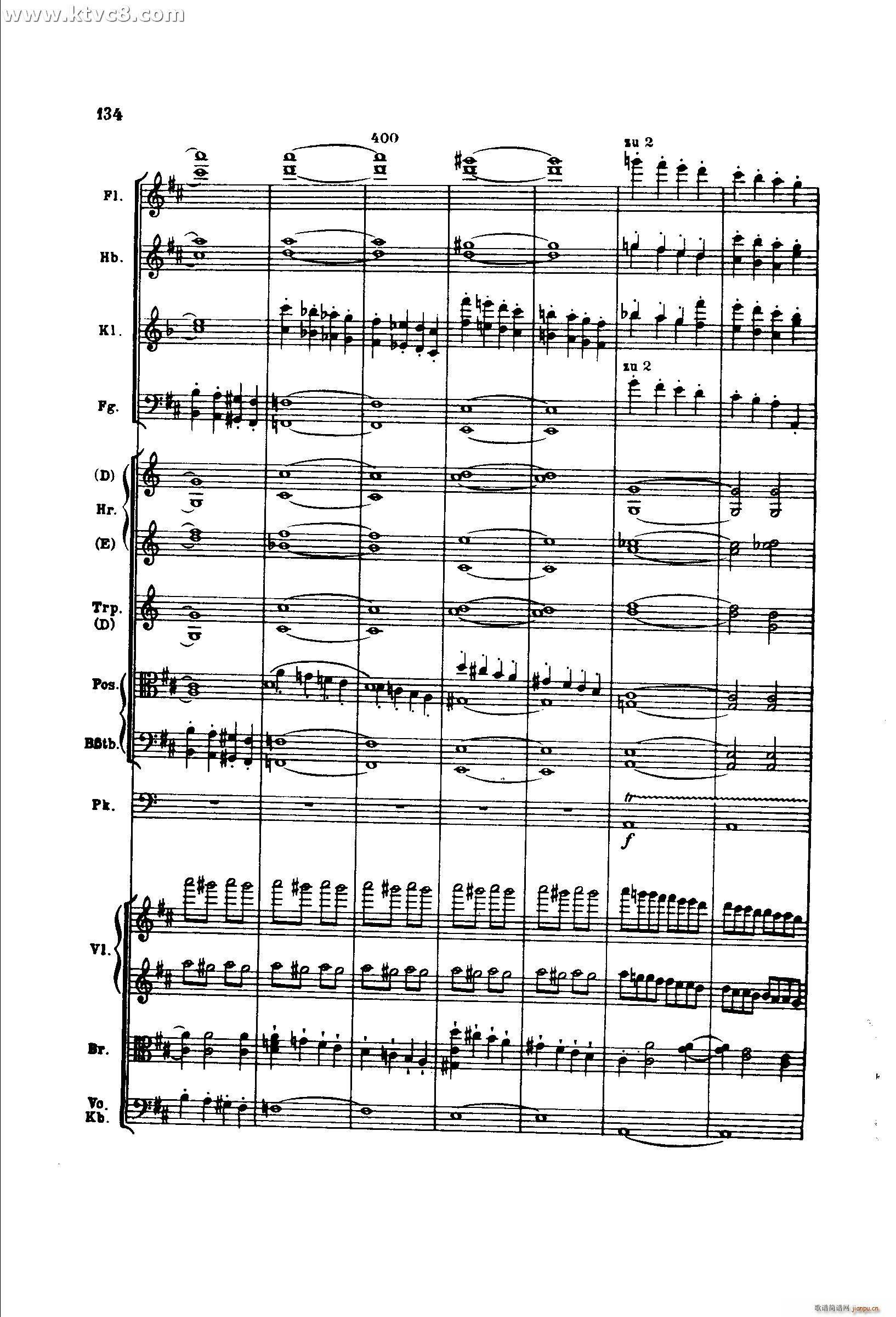 勃拉姆斯第二交响曲 第四乐章 又生气的快板(总谱)49