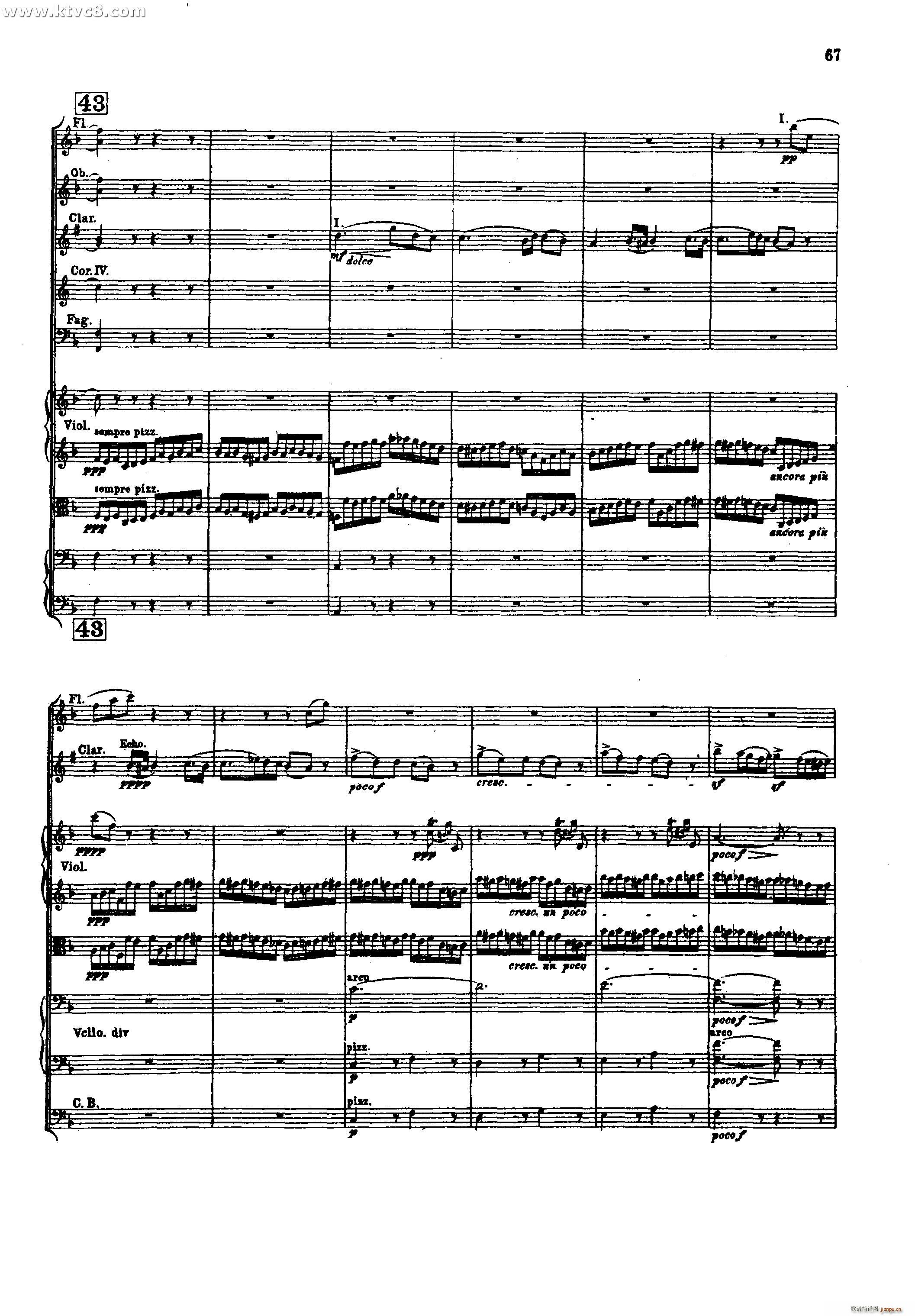 幻想交响曲 第三乐章 田野景色 柏辽兹(总谱)10