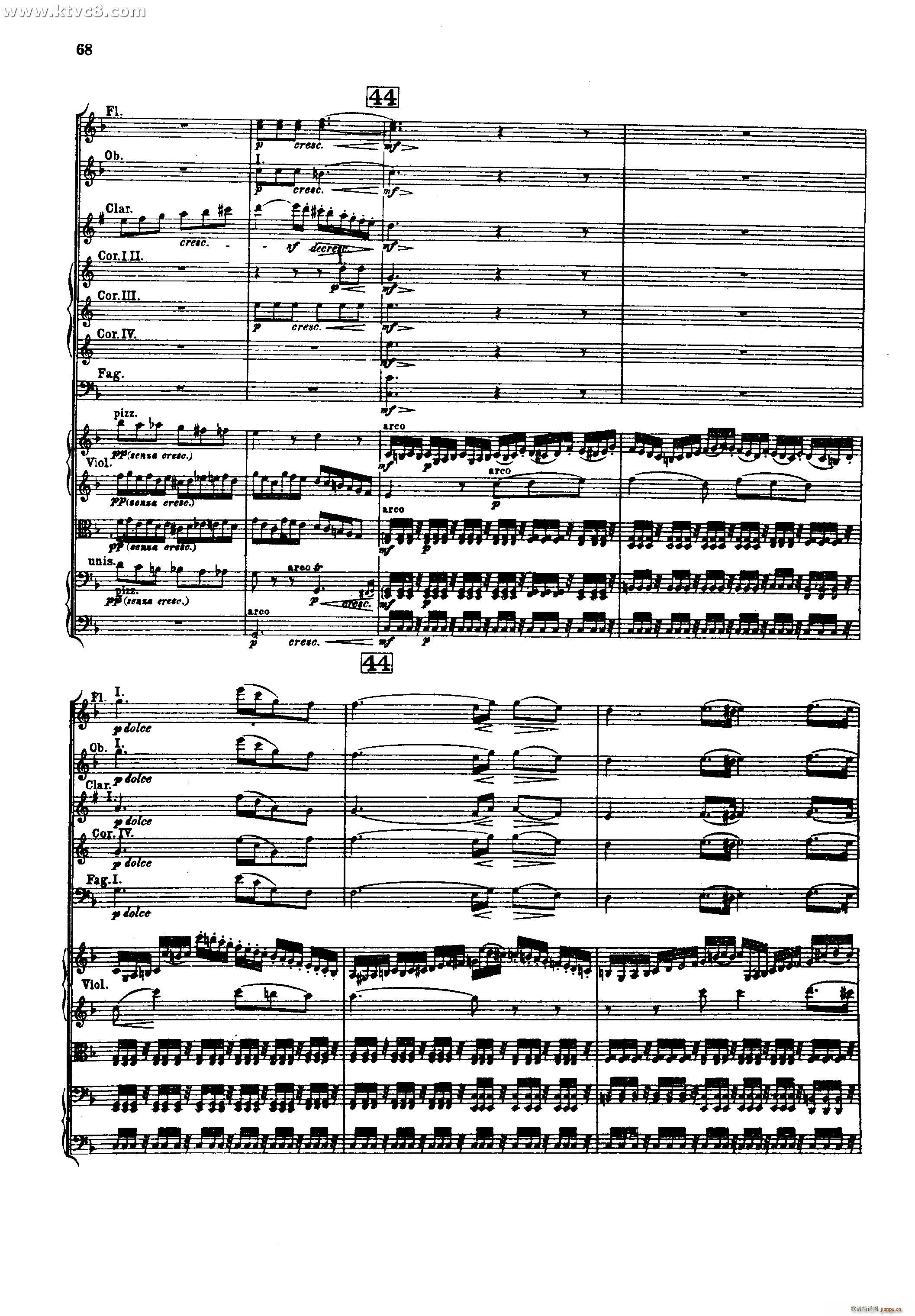 幻想交响曲 第三乐章 田野景色 柏辽兹(总谱)11