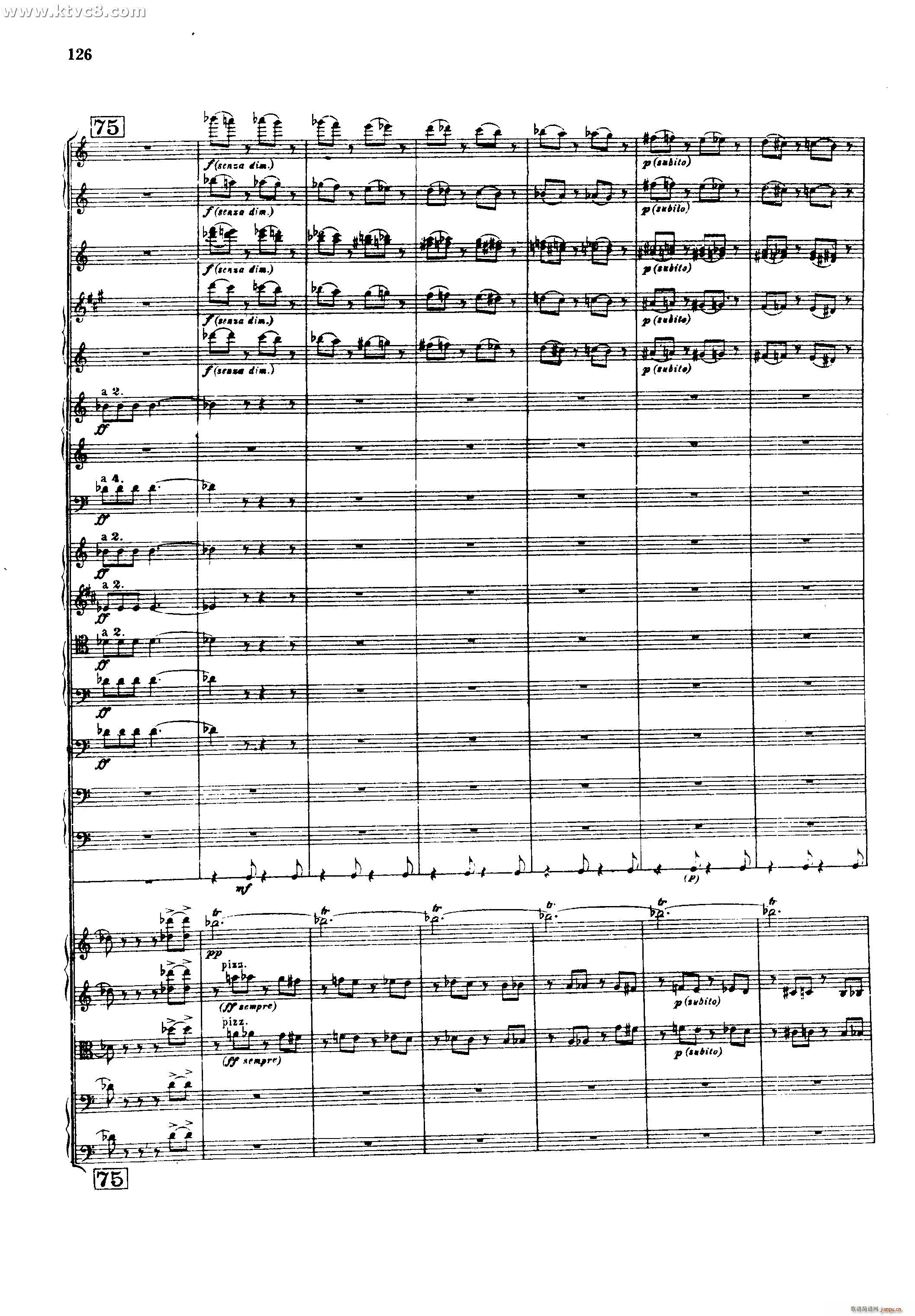 幻想交响曲 第五乐章 赴刑进行曲 柏辽兹(总谱)32