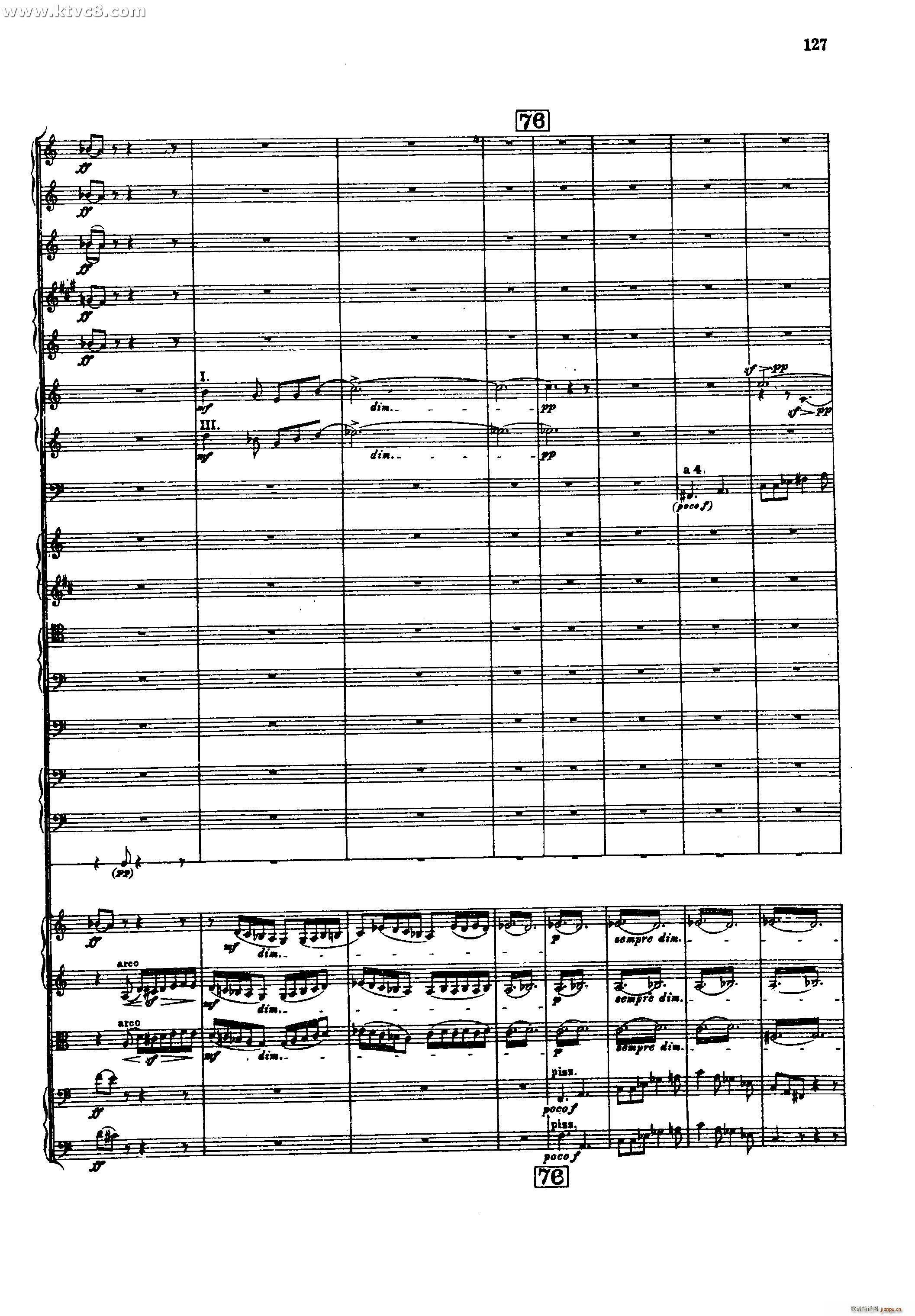 幻想交响曲 第五乐章 赴刑进行曲 柏辽兹(总谱)33