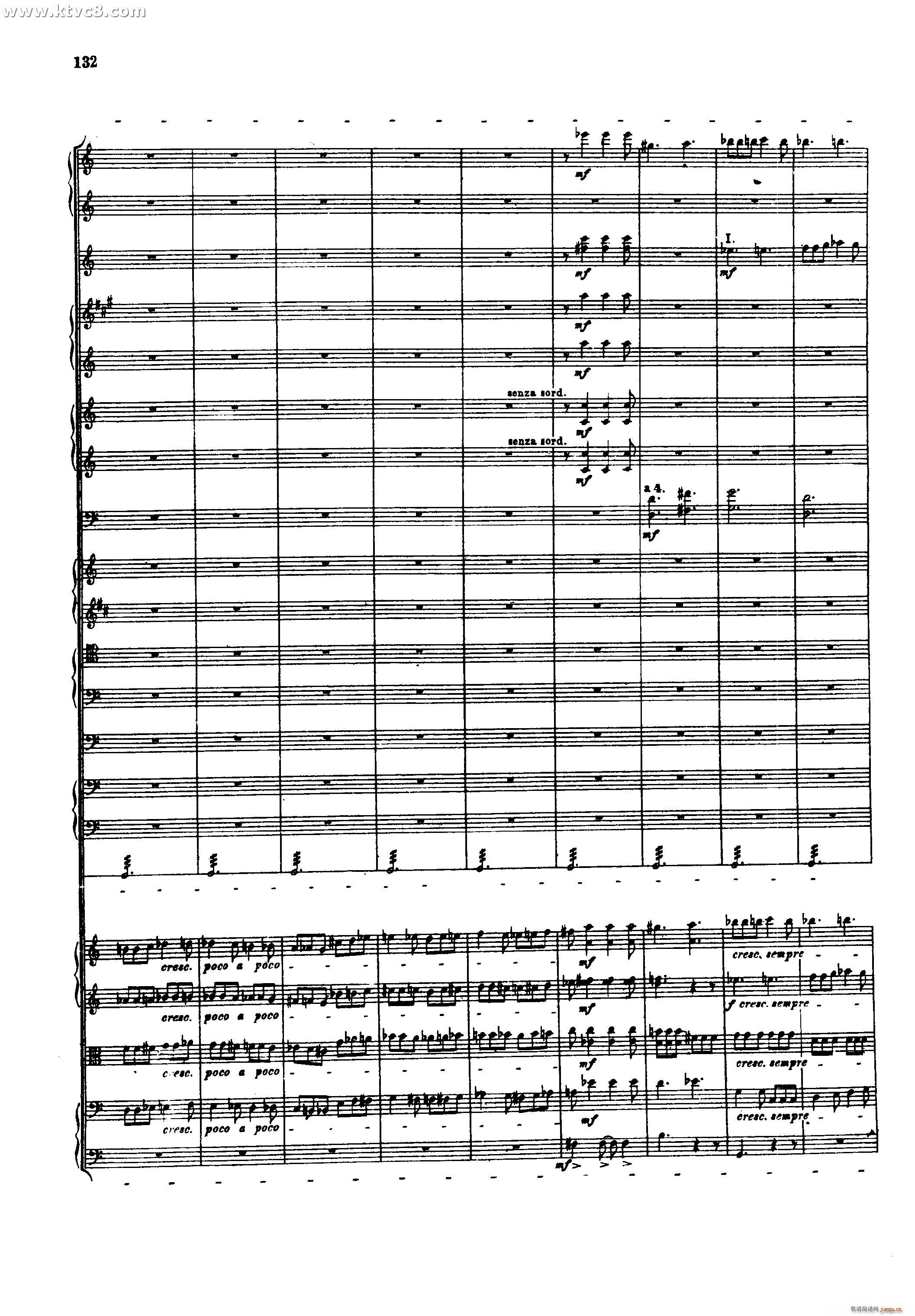 幻想交响曲 第五乐章 赴刑进行曲 柏辽兹(总谱)38