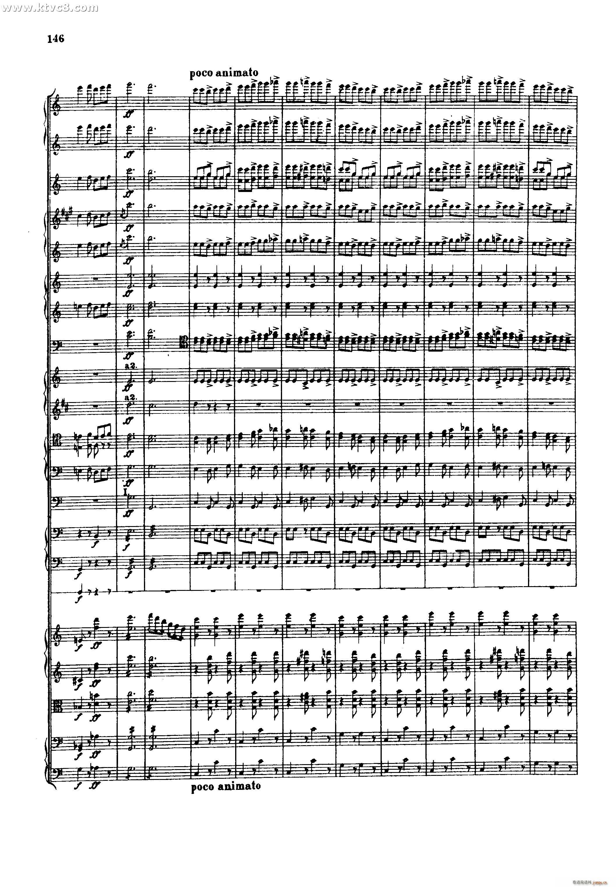 幻想交响曲 第五乐章 赴刑进行曲 柏辽兹(总谱)52