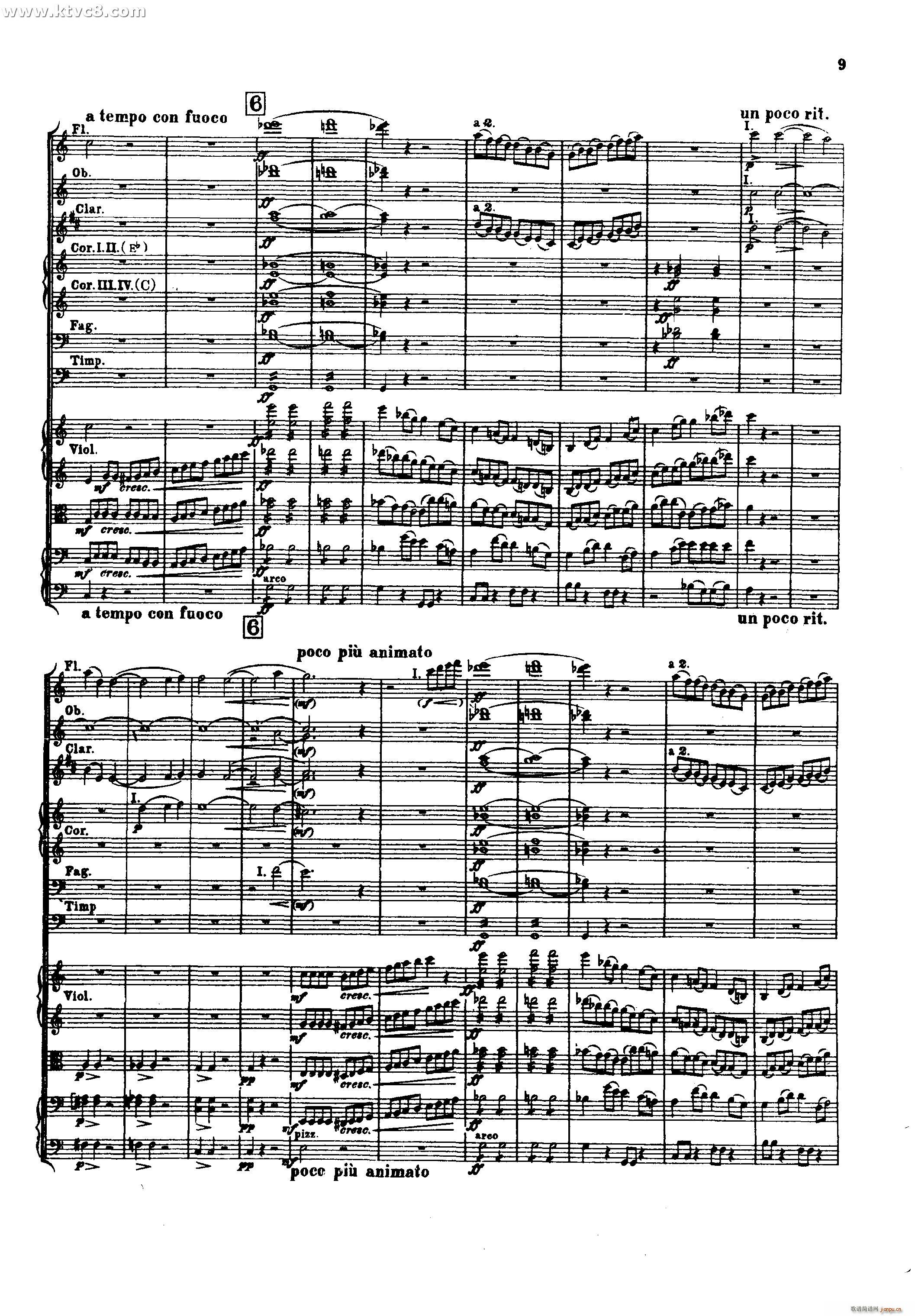 幻想交响曲 第一乐章 梦幻 热情 柏辽兹(总谱)10