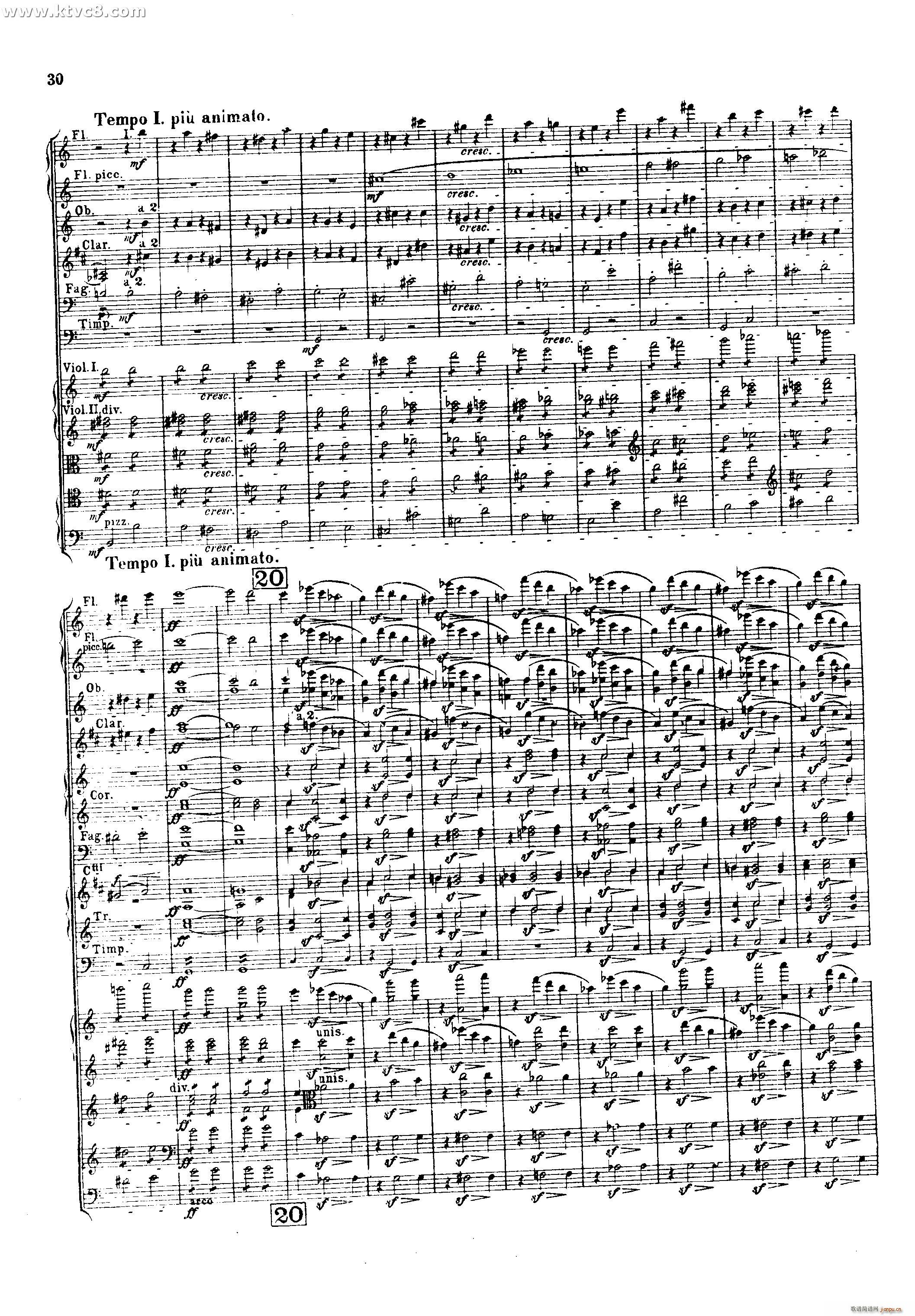 幻想交响曲 第一乐章 梦幻 热情 柏辽兹(总谱)31