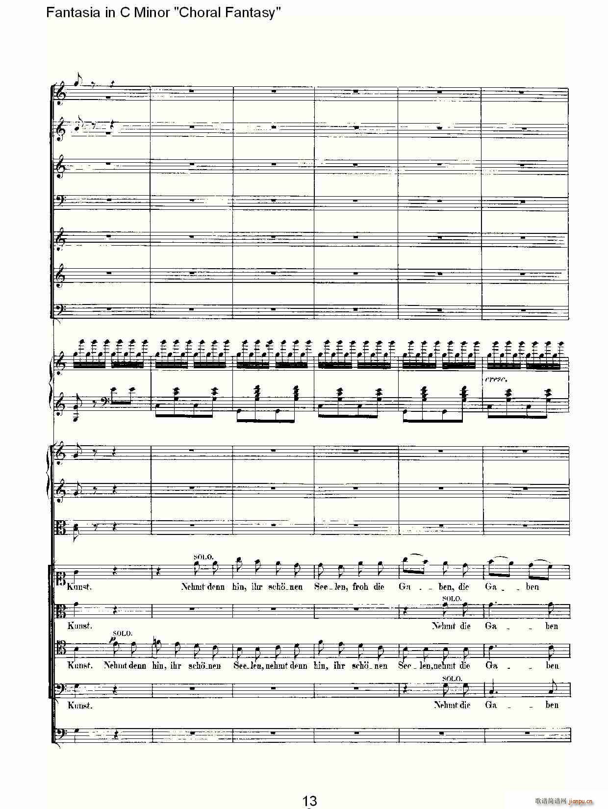 C小调幻想曲“幻想合奏”第三乐章(总谱)13