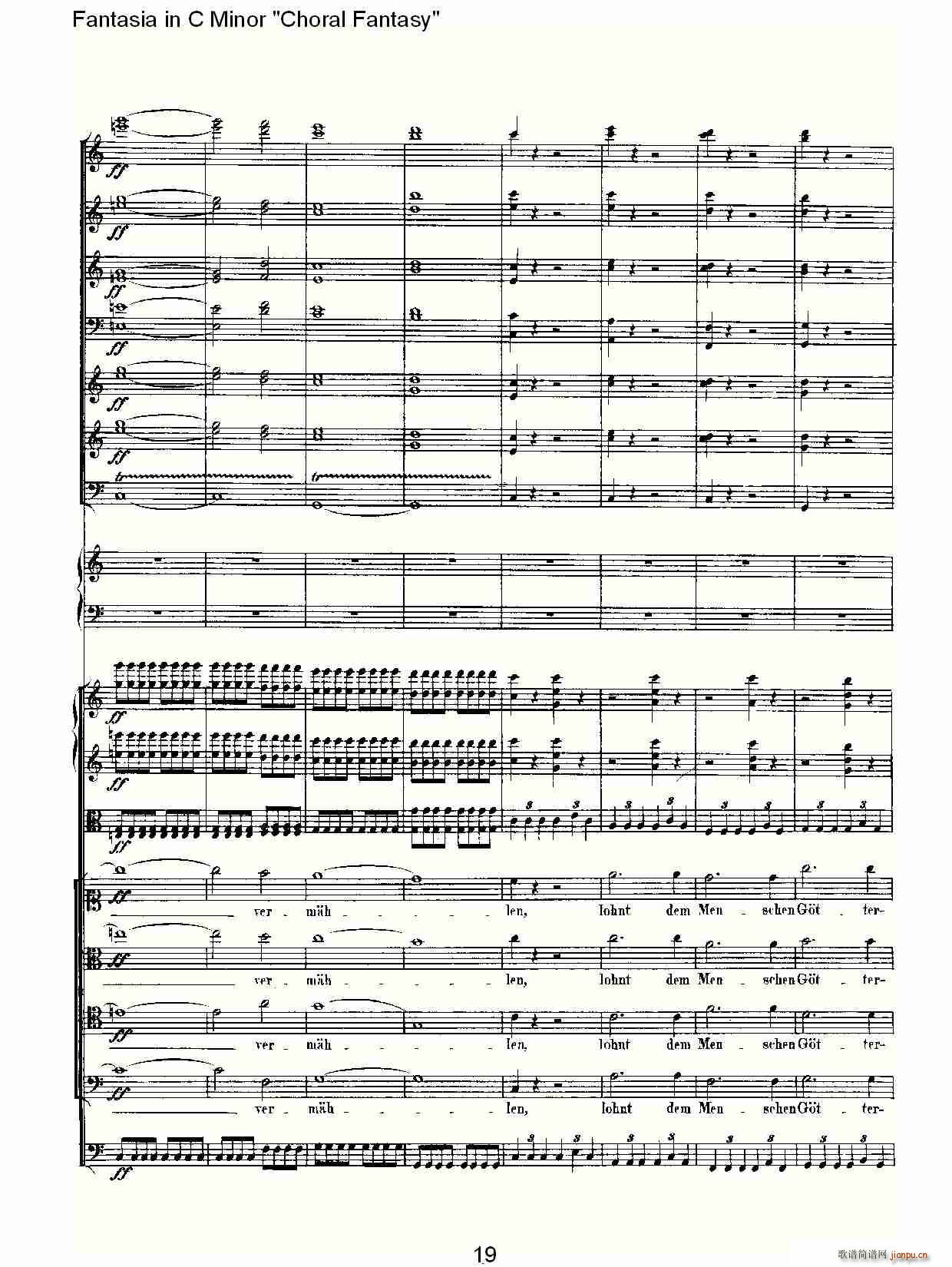 C小调幻想曲“幻想合奏”第三乐章(总谱)19