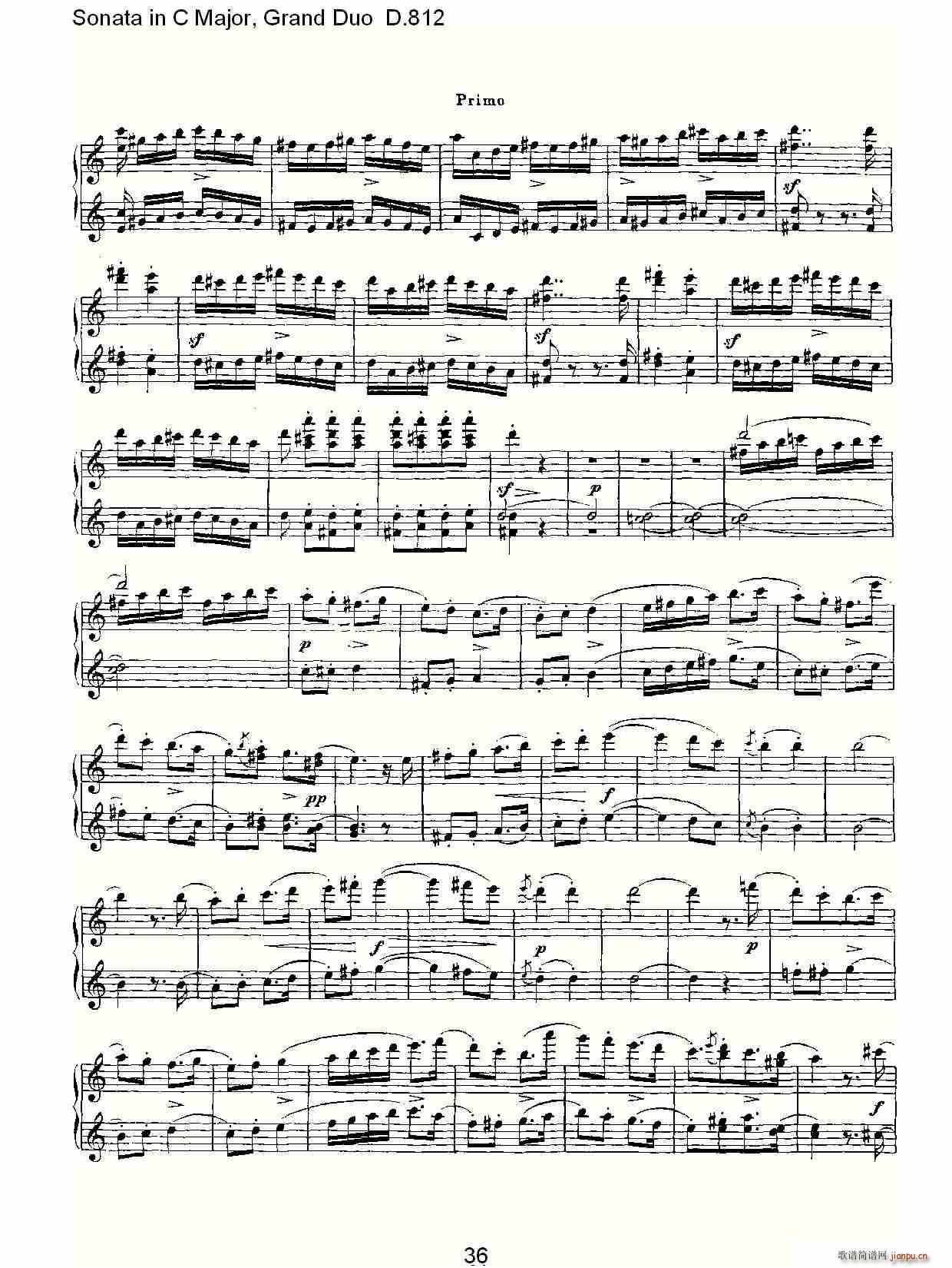 Sonata in C Major, Grand Duo D.812(总谱)6