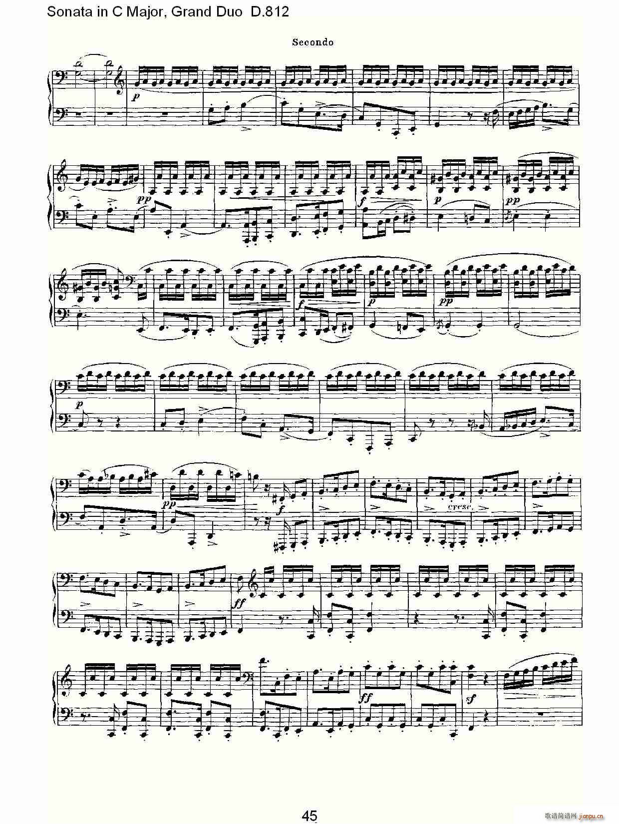 Sonata in C Major, Grand Duo D.812(总谱)15