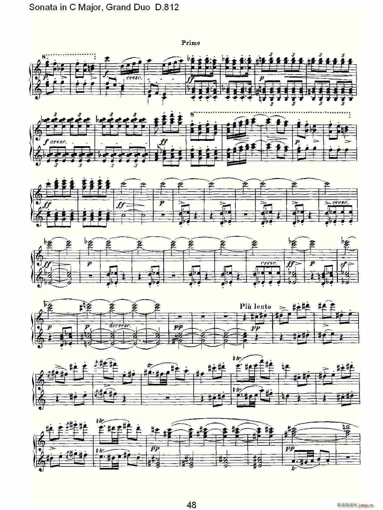 Sonata in C Major, Grand Duo D.812(总谱)18