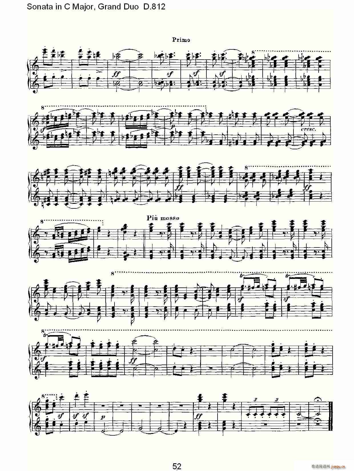 Sonata in C Major, Grand Duo D.812(总谱)22