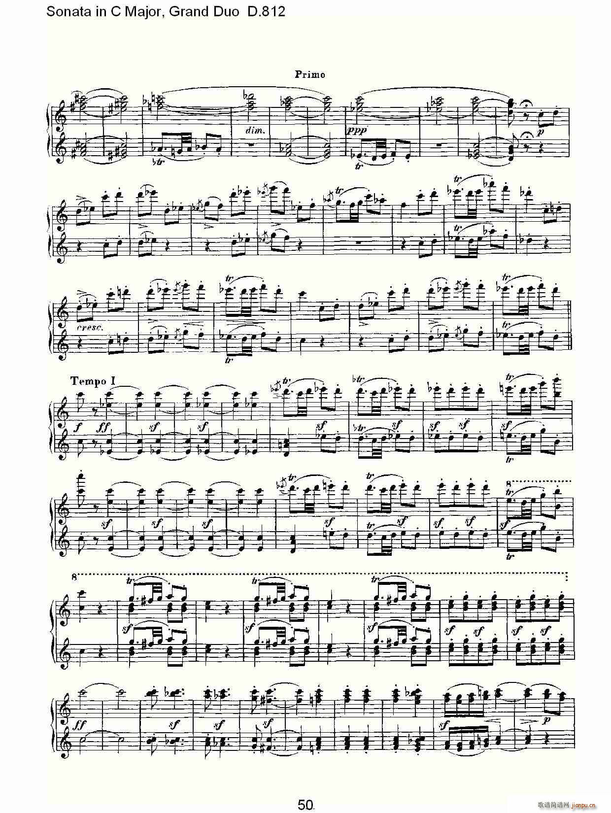 Sonata in C Major, Grand Duo D.812(总谱)20