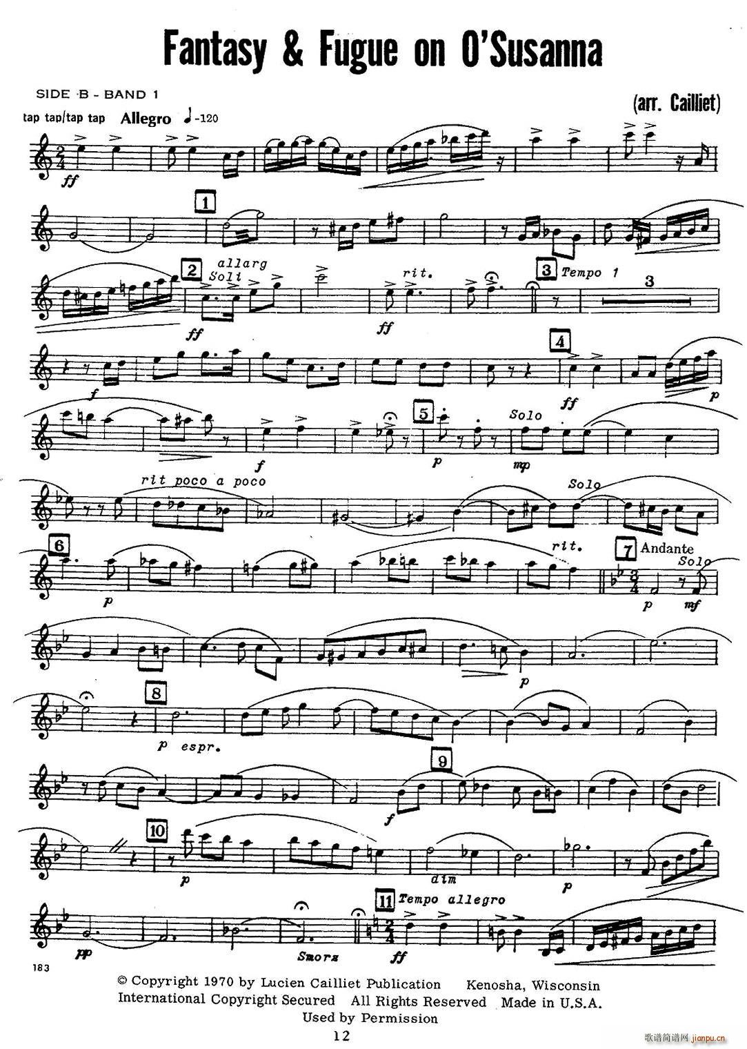 赋格曲-苏珊娜(总谱)1