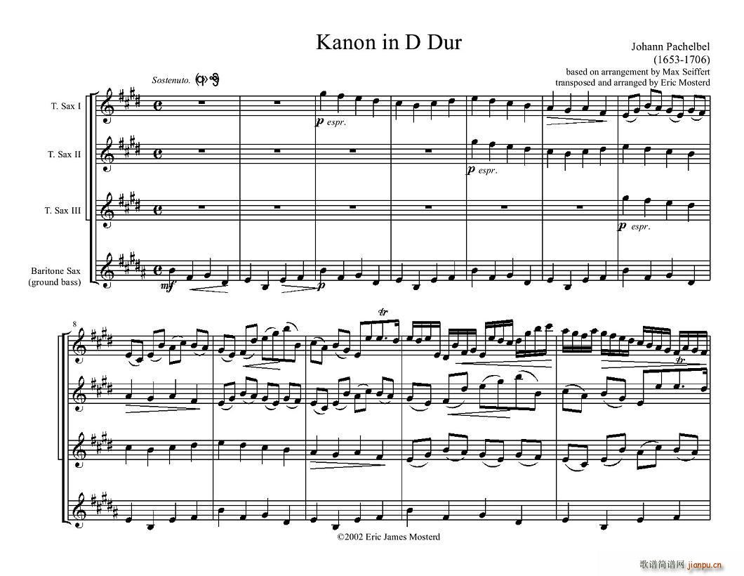 Kanon in D Dur(总谱)1