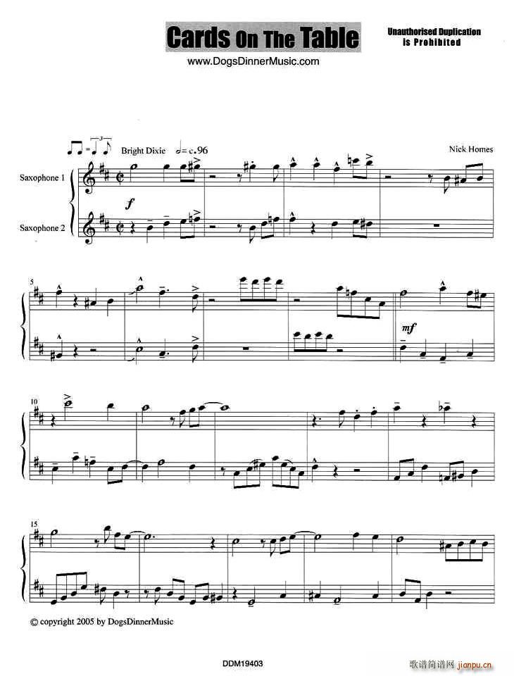 Cards On The Table(总谱)1