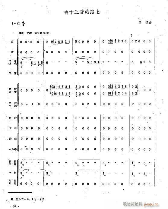 去十三陵的路上(总谱)1