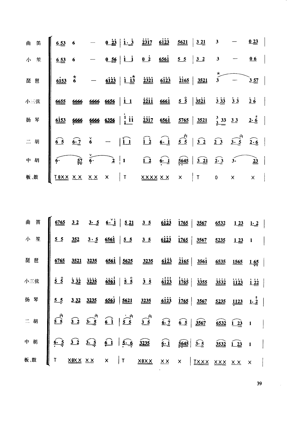 歡樂歌-民樂大合奏(九字歌谱)6