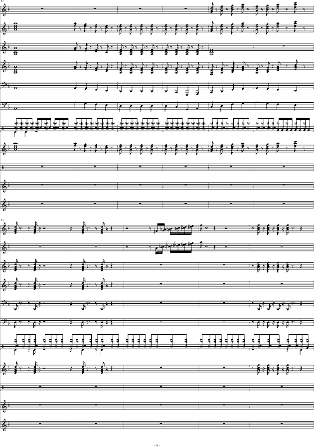 狂野飞骏图(钢琴谱)9