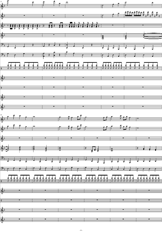 狂野飞骏图(钢琴谱)6