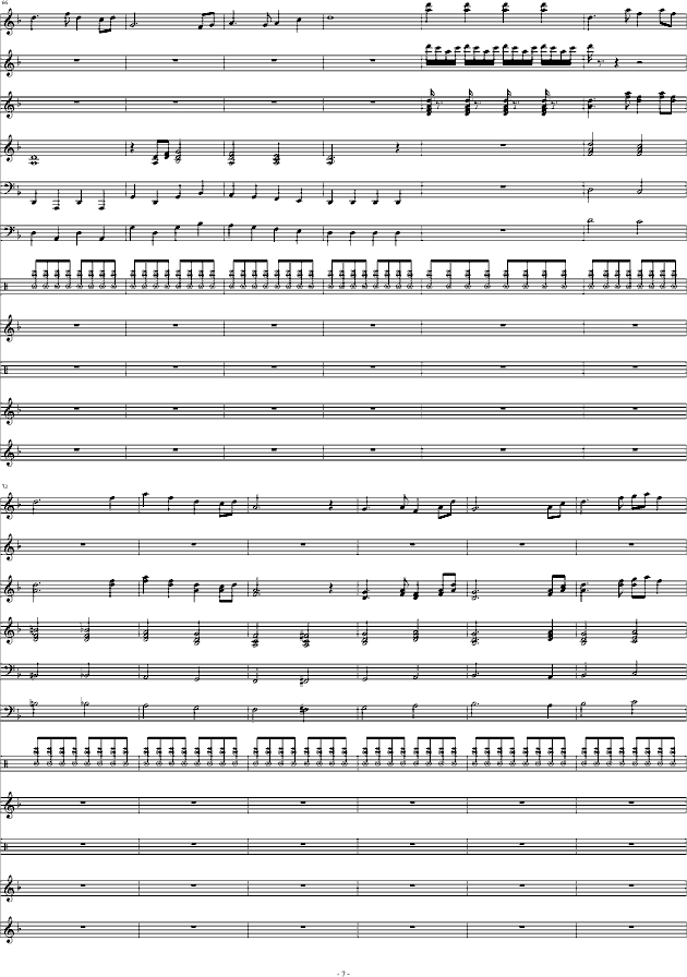 狂野飞骏图(钢琴谱)7
