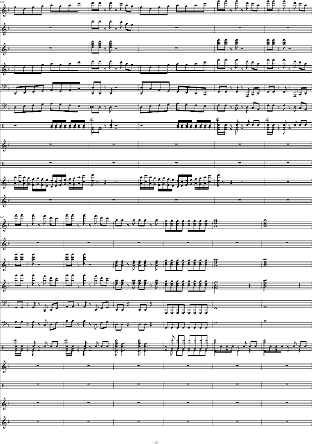 狂野飞骏图(钢琴谱)12