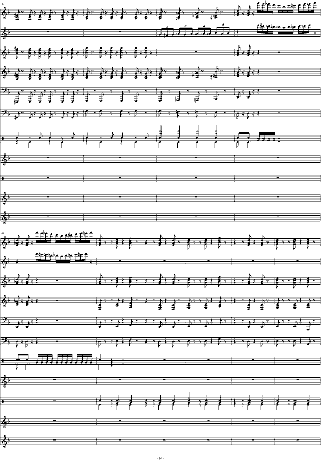 狂野飞骏图(钢琴谱)14