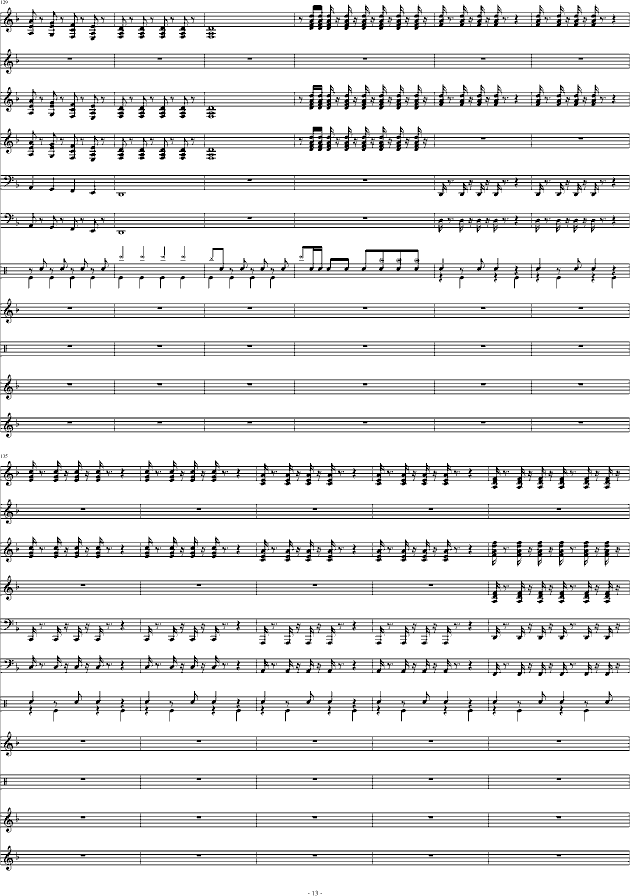 狂野飞骏图(钢琴谱)13
