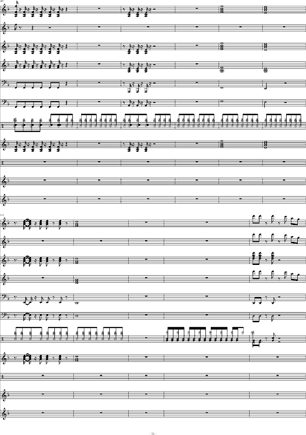 狂野飞骏图(钢琴谱)11