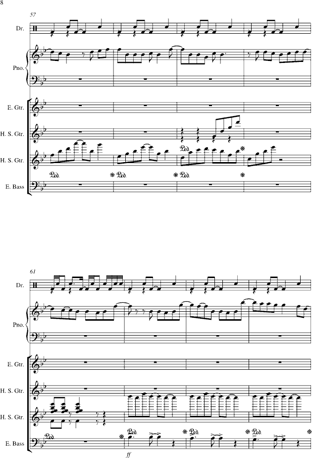 浪漫手机(钢琴谱)8