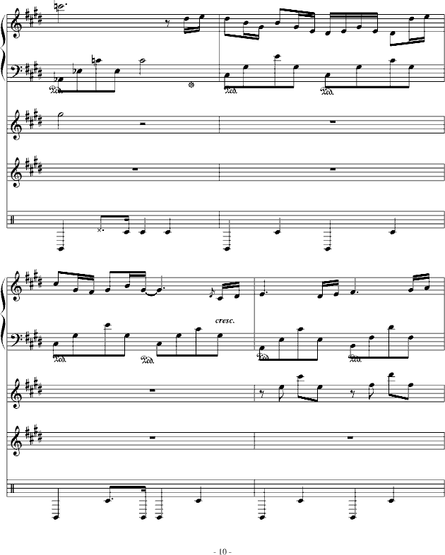 Night Sky（总谱制作）(钢琴谱)10