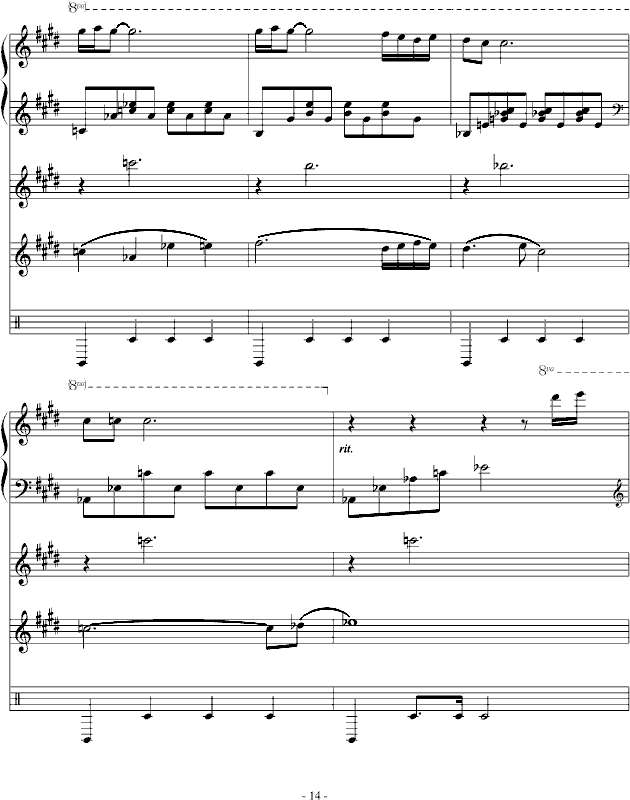 Night Sky（总谱制作）(钢琴谱)14