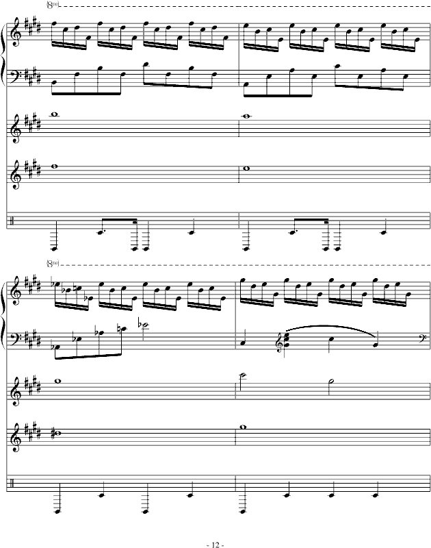 Night Sky（总谱制作）(钢琴谱)12