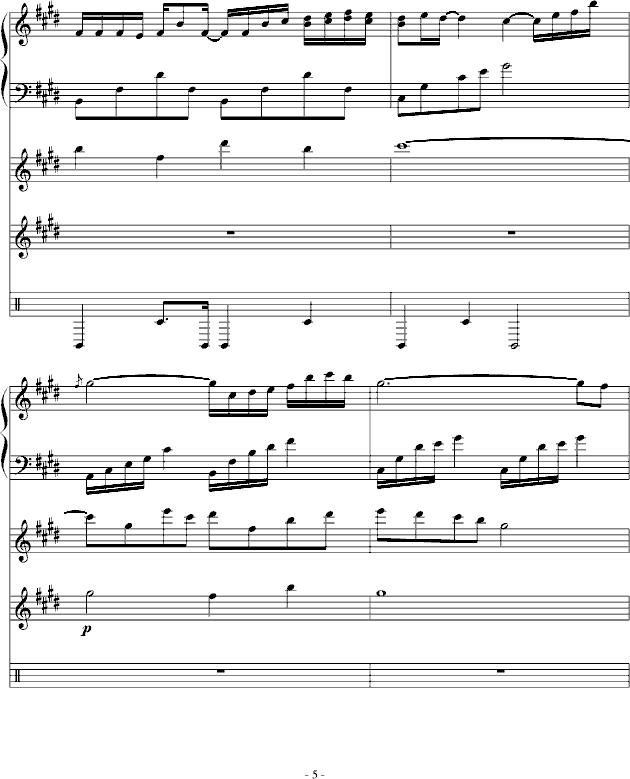 Night Sky（总谱制作）(钢琴谱)5