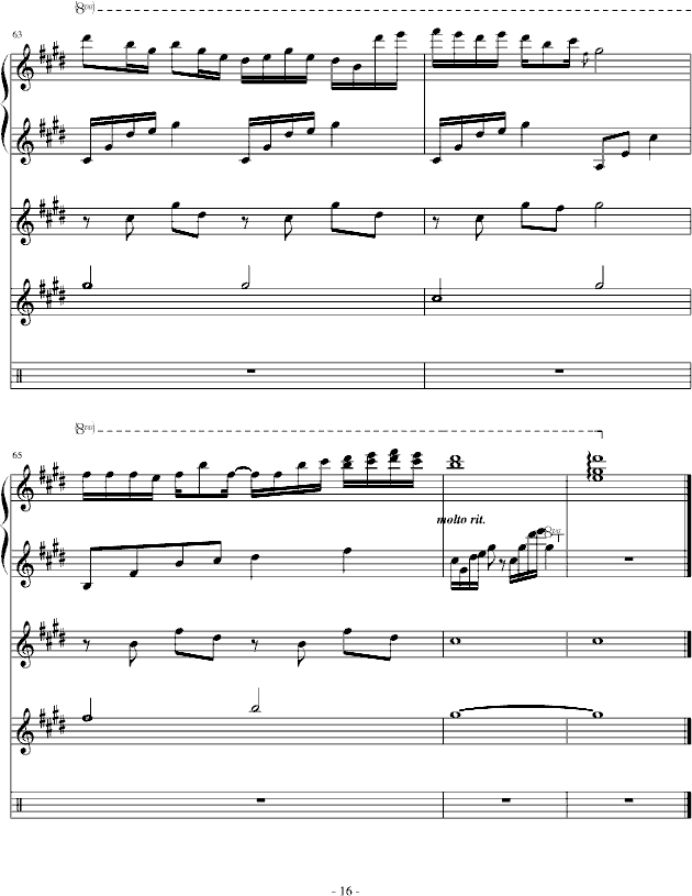 Night Sky（总谱制作）(钢琴谱)16